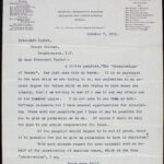 Alice N. George to J.M. Taylor (7 October 1912)