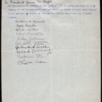 Class of 1912 petition to form chapter of College Equal Suffrage League.