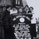 Photograph, Vassar Socialists (Eleanor Taylor, Frances Wood, Katrina Brewster, Marjorie Jones, Gertrude Falkes; all Class of 1916), (March 1916)