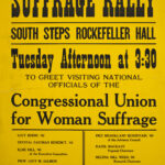 Suffrage rally poster (1915)