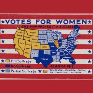 Mary Culver Pollack (Class of 1917) letter (22 September 1915) and envelope w. "Votes for Women" sticker